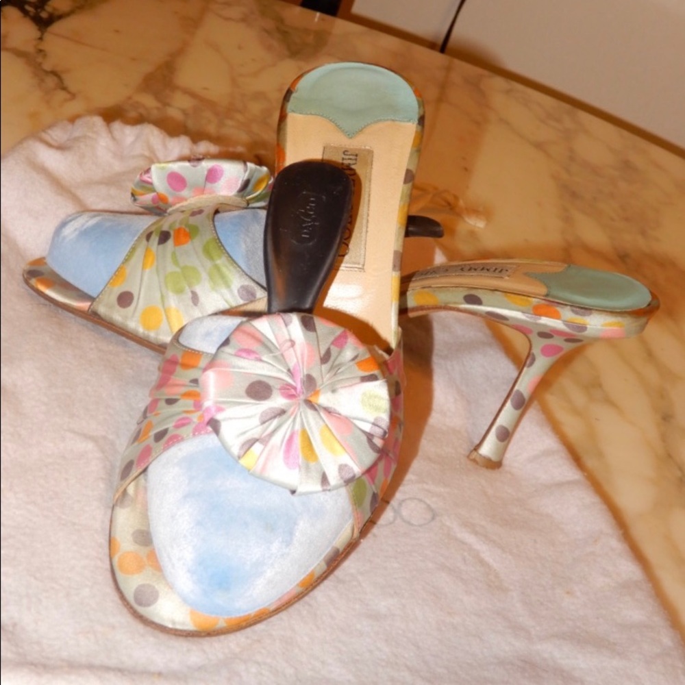 Jimmy Choo satin mules